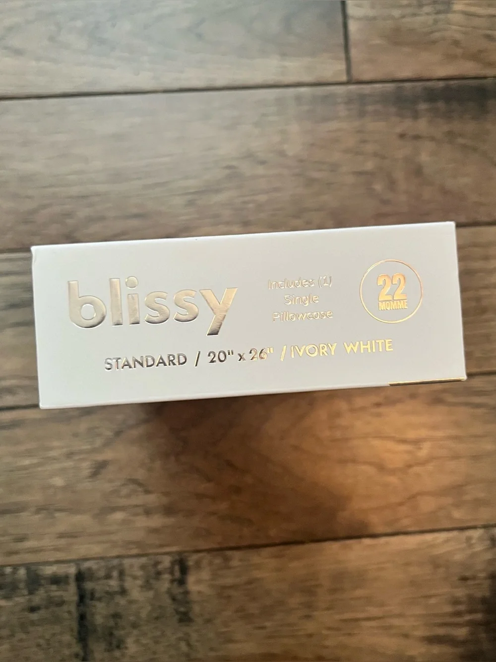 Blissy Satin Pillowcase - white standard size NIB